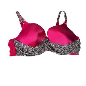 Addition Elle Underwire Leopard Print Bra Size 40D